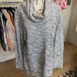 Merona Heathered Gray Cowl Neck Sweater